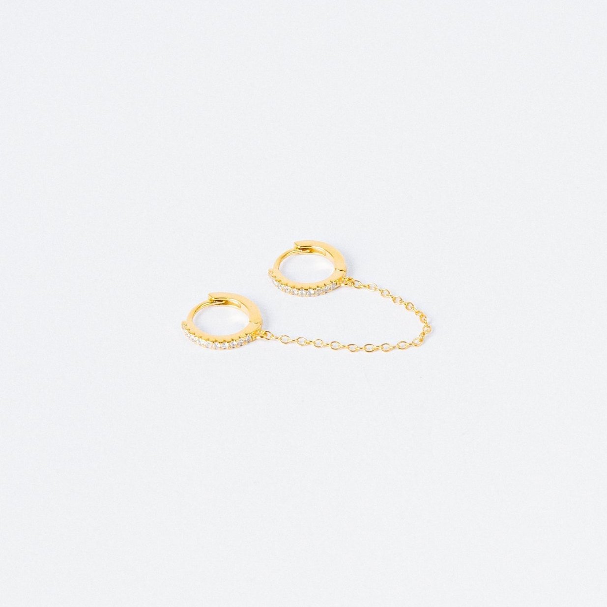 Diamond Chain Earrings Set