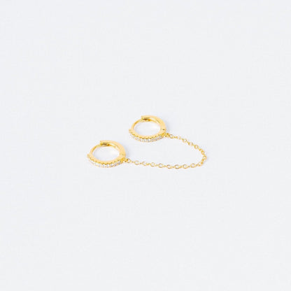 Diamond Chain Earrings Set