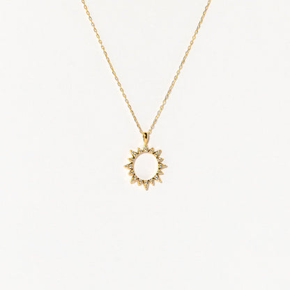 Pave Sun Necklace