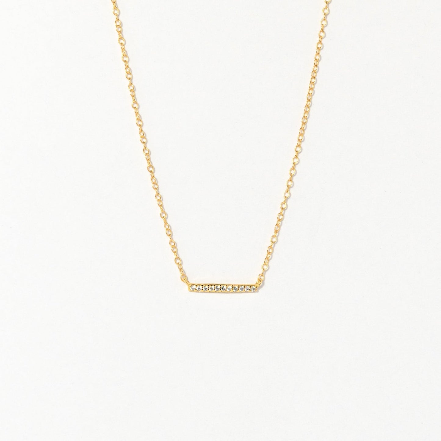 Pave Bar Necklace