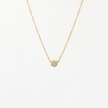 Pave Round Necklace