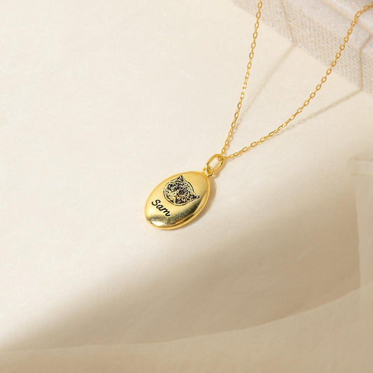 Oval Pet Necklace