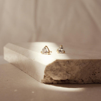 Triangle Diamond Studs