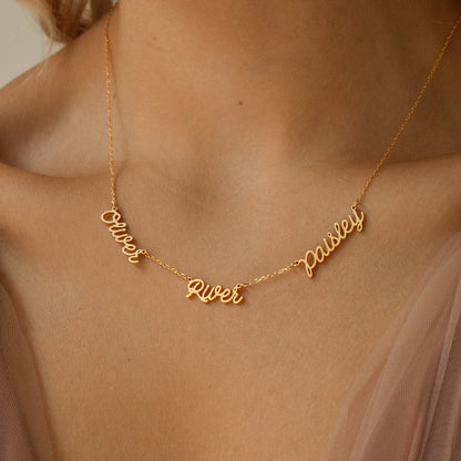 Paris Multiple Name Necklace