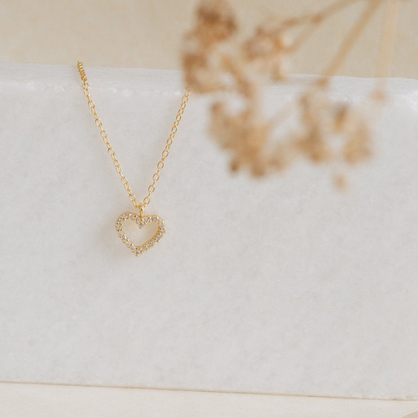 Forever Pave Heart Necklace