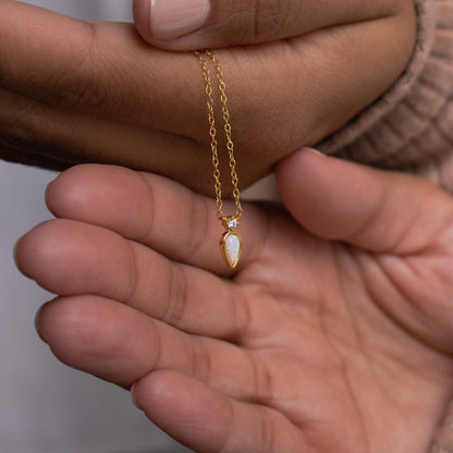 Opal Drop Necklace