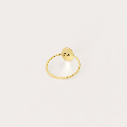 Flower Oval Ring