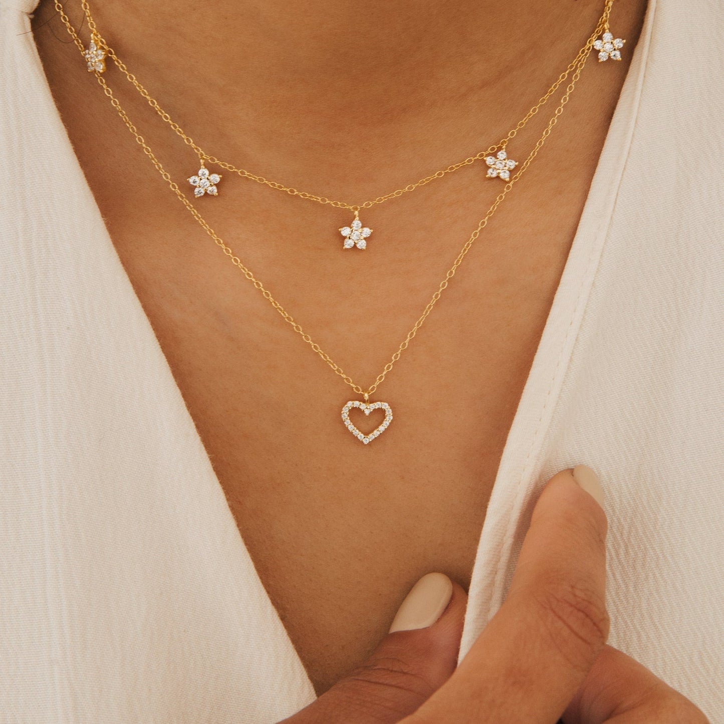 Forever Pave Heart Necklace