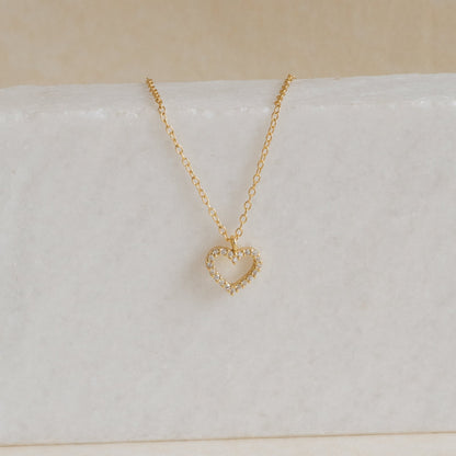 Forever Pave Heart Necklace