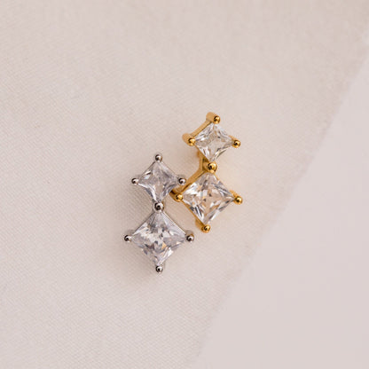 Aria Diamond Drop Studs