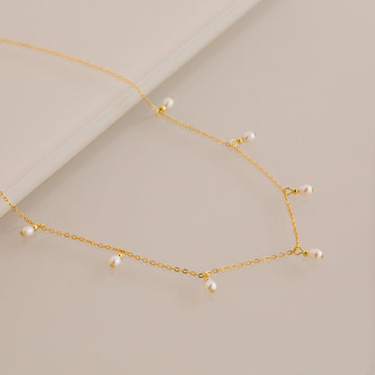 Pearl Station Necklace