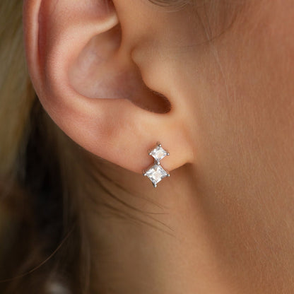 Aria Diamond Drop Studs