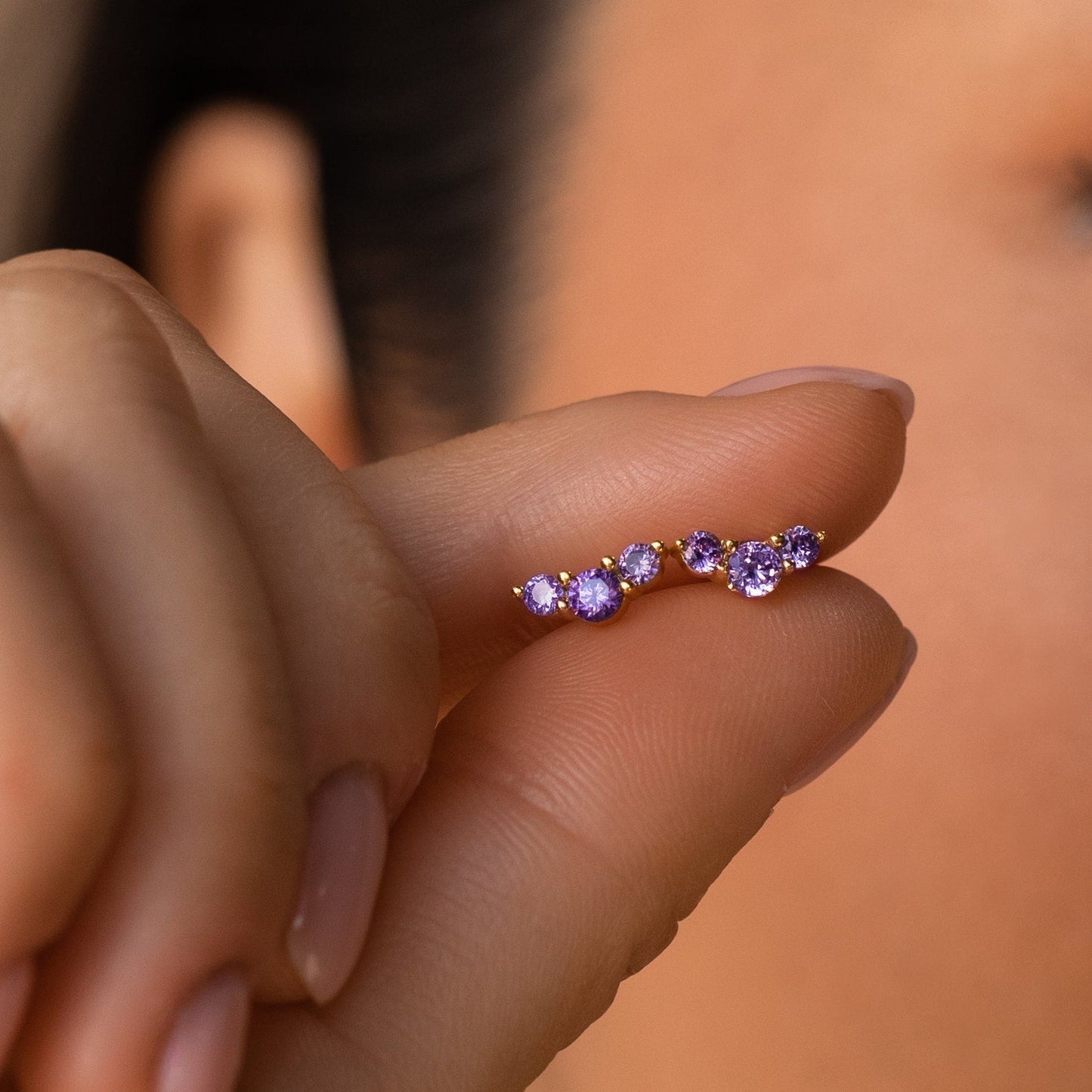 Bella Birthstone Studs