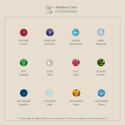 Birthstone Ear Jackets