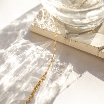 White Station Necklace