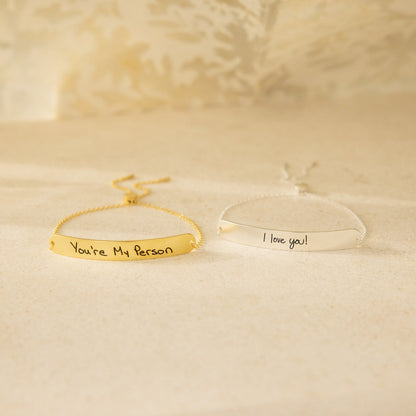 Slider Handwriting Bracelet