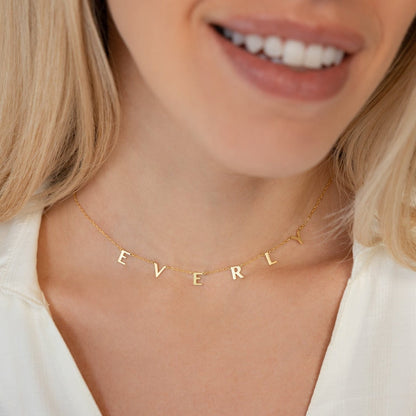 Apollo Letter Name Necklace