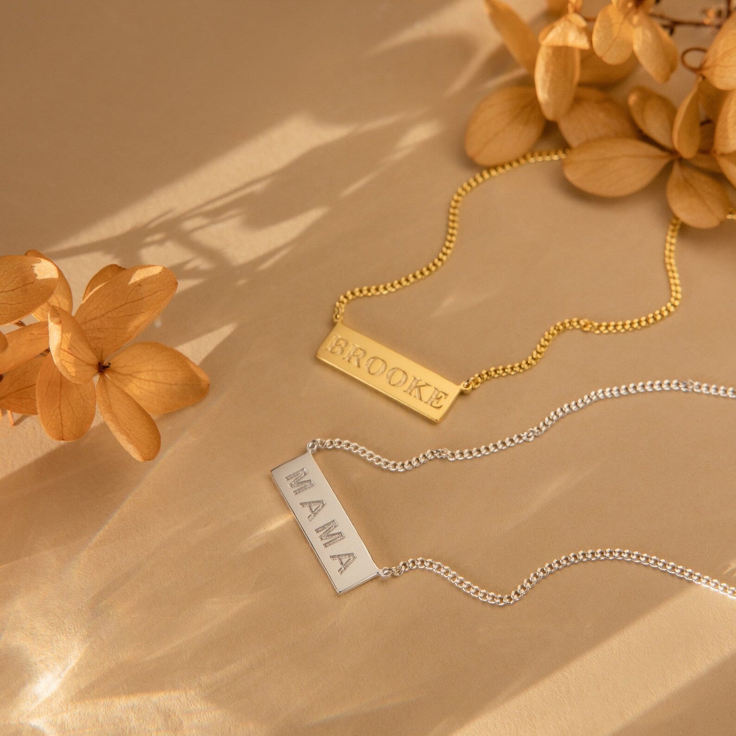 Dainty Bar Name Necklace