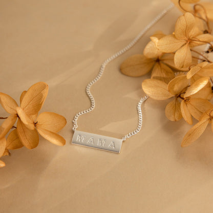 Dainty Bar Name Necklace