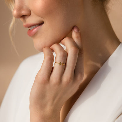 Duo Marquise Baguette Ring