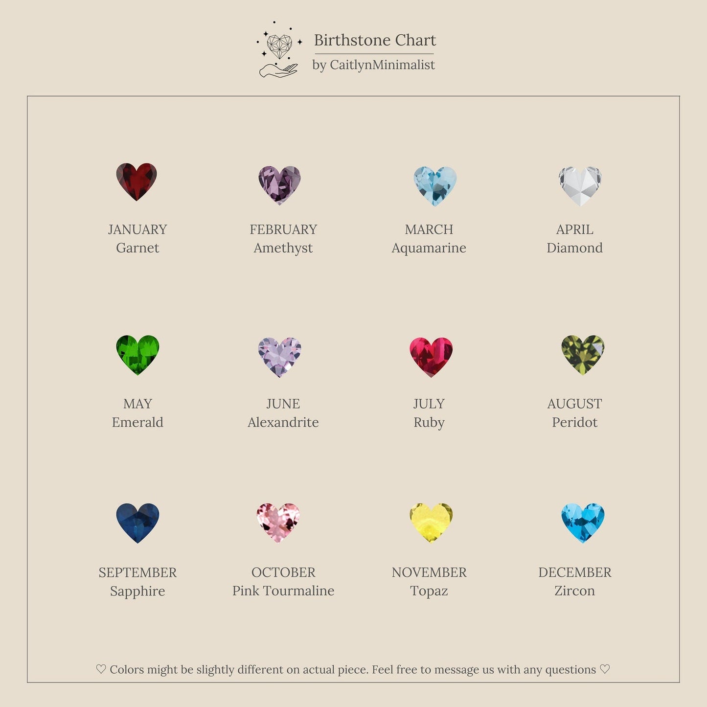 Tiny Heart Birthstone Ring