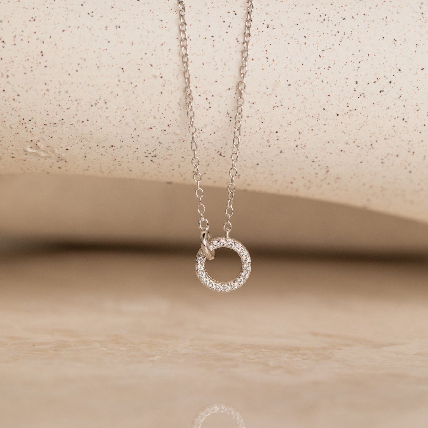 Pave Interlocking Necklace