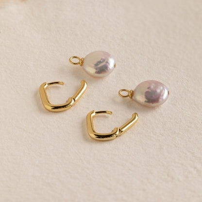 Bridget Pearl Hoops