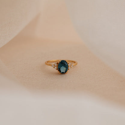 Elizabeth Blue Topaz Ring