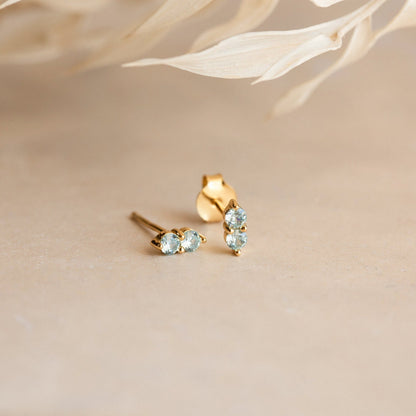 Duo Birthstone Studs