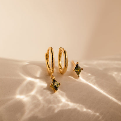 Peridot Earrings Set