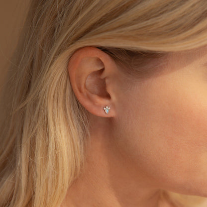 Dainty Opal Teardrop Studs