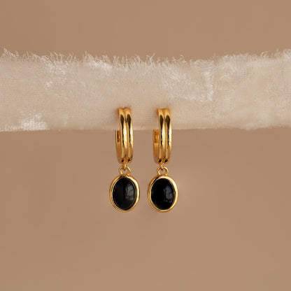 Black Onyx Hoops Bundle