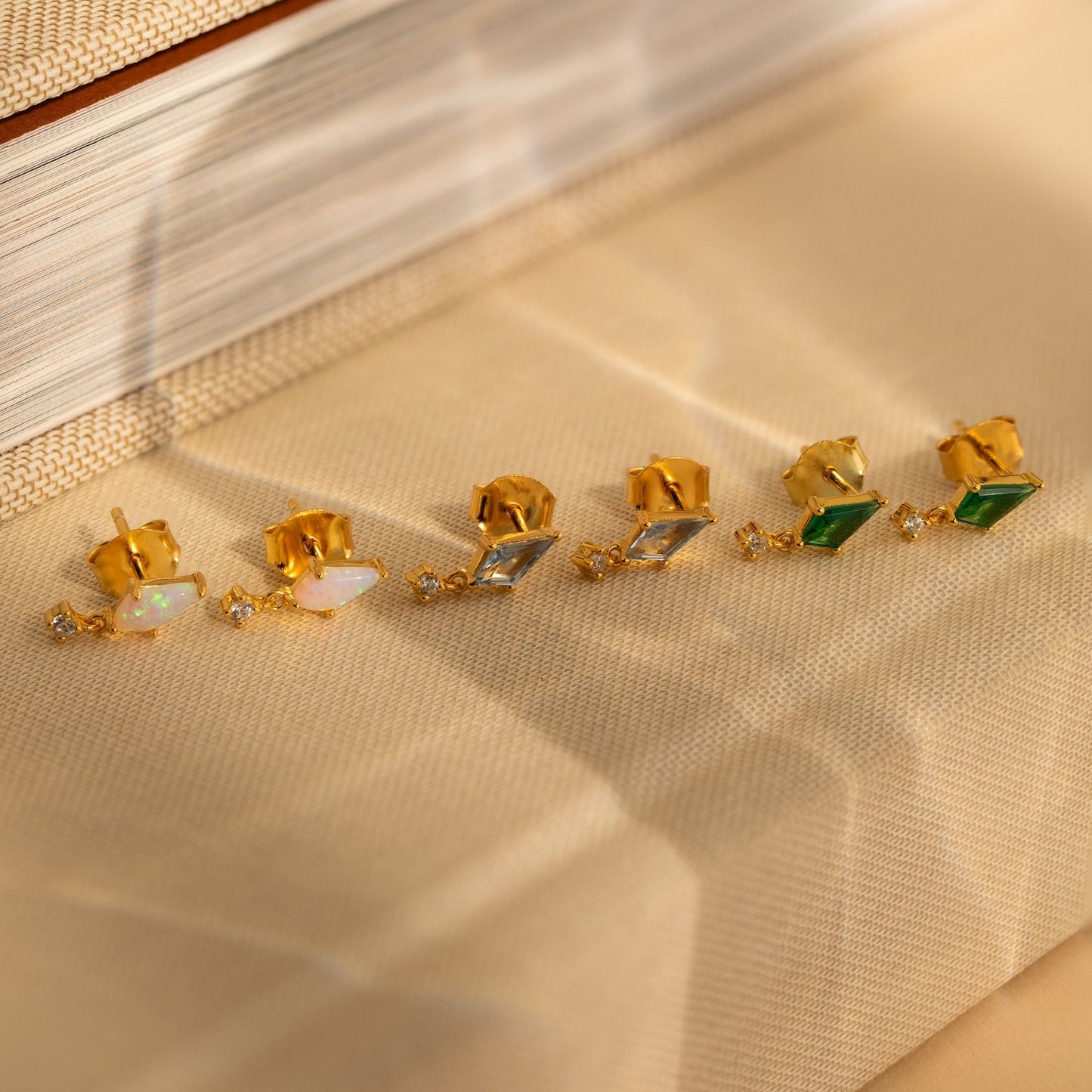 Art Deco Drop Studs