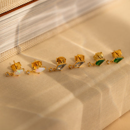 Art Deco Drop Studs