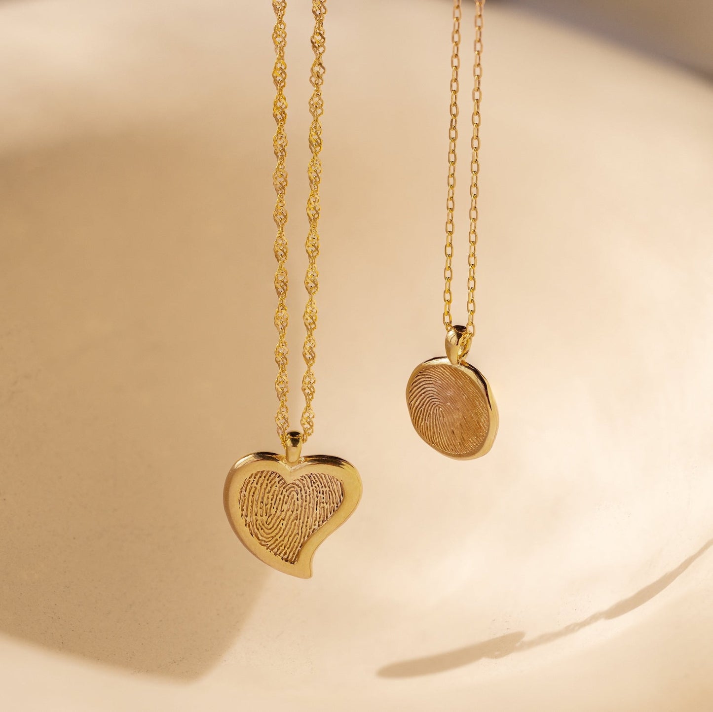 Fingerprint Heart Necklace