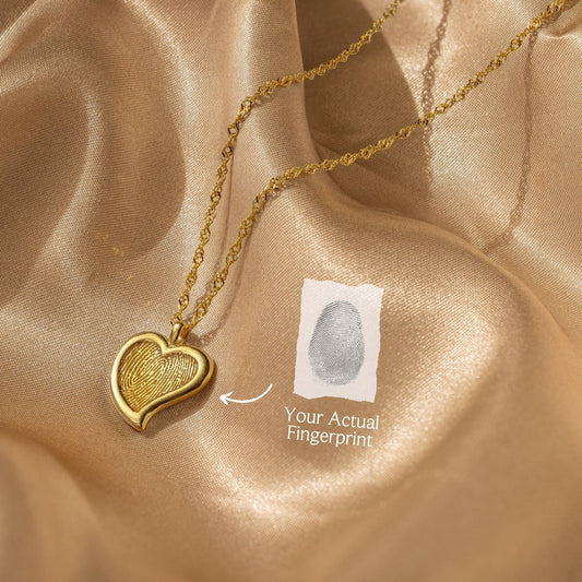 Fingerprint Heart Necklace