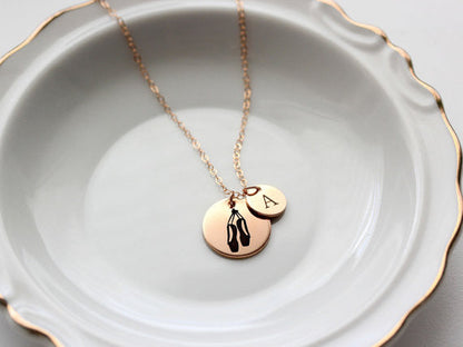 5/8"+ 3/8"  Engraved Disc Necklace