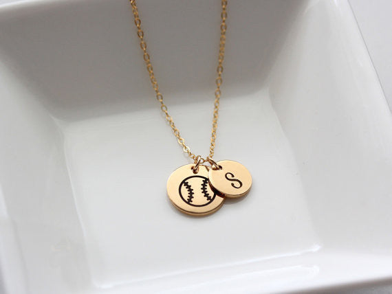 1/2"+ 3/8" Engraved Disc Necklace