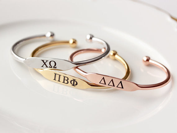 Engraved Sorority Bracelet