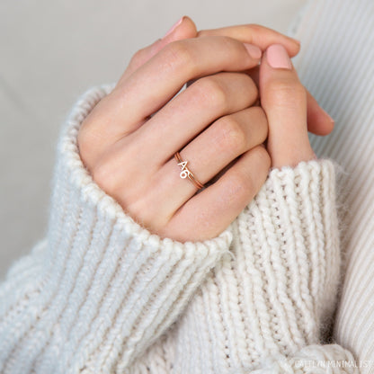 Alex Dainty Letter Ring