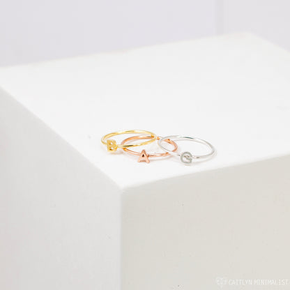 Alex Dainty Letter Ring