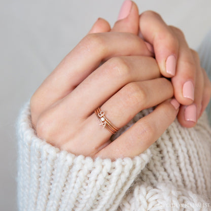 Alex Dainty Letter Ring