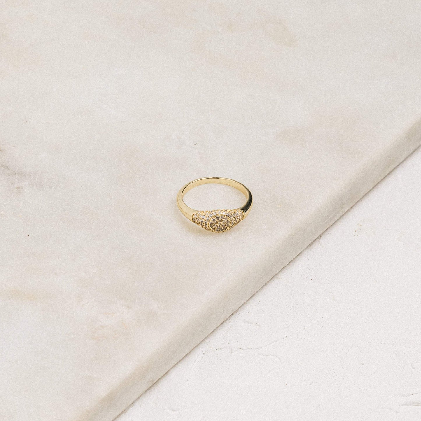 Pave Signet Ring