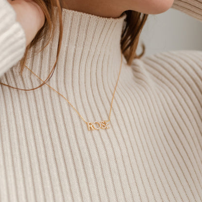 Pave Name Necklace