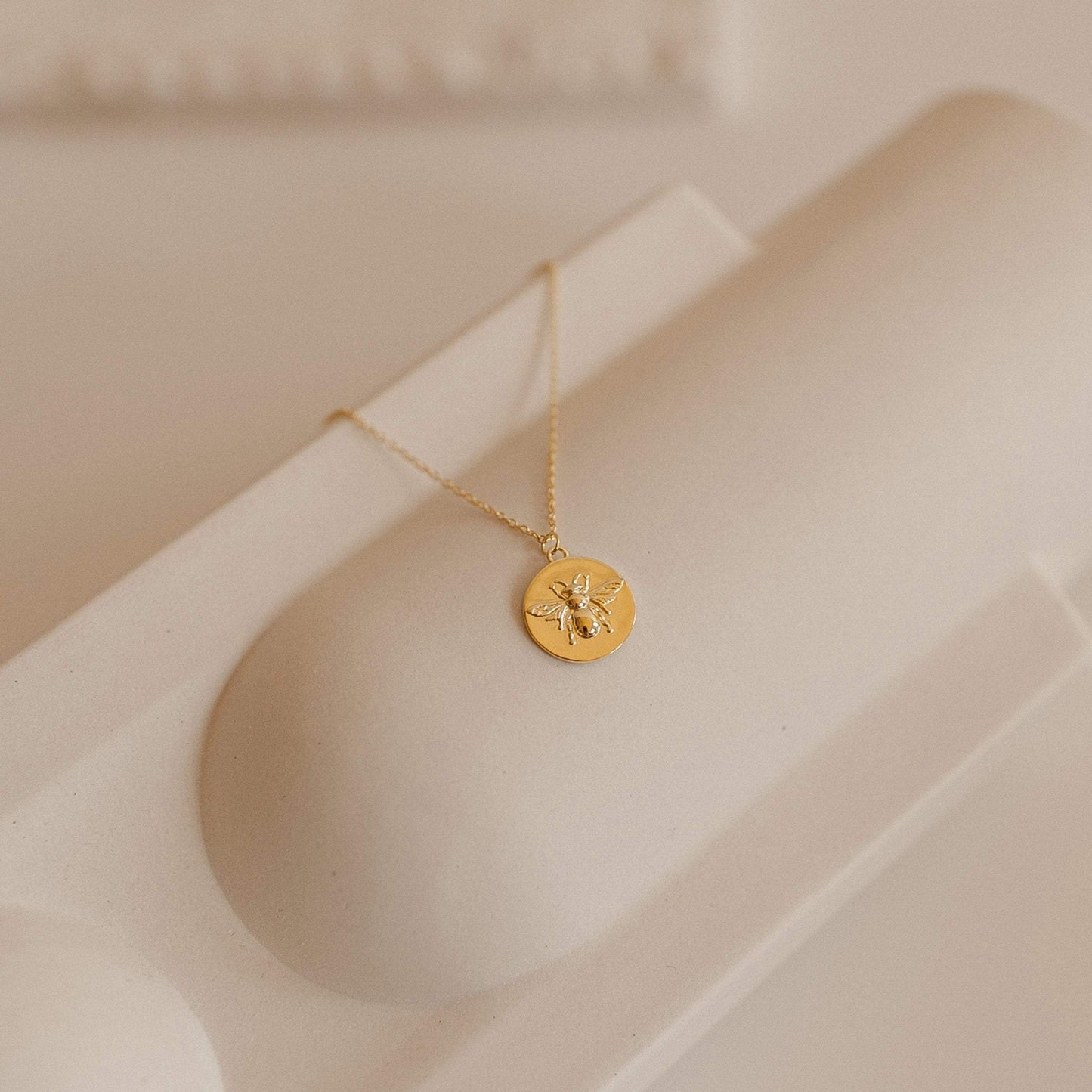 Bee Coin Necklace