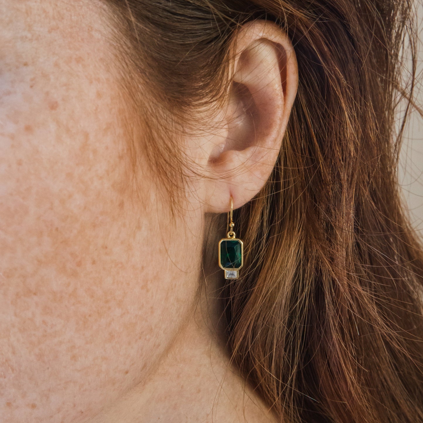 Emerald Drop Earrings