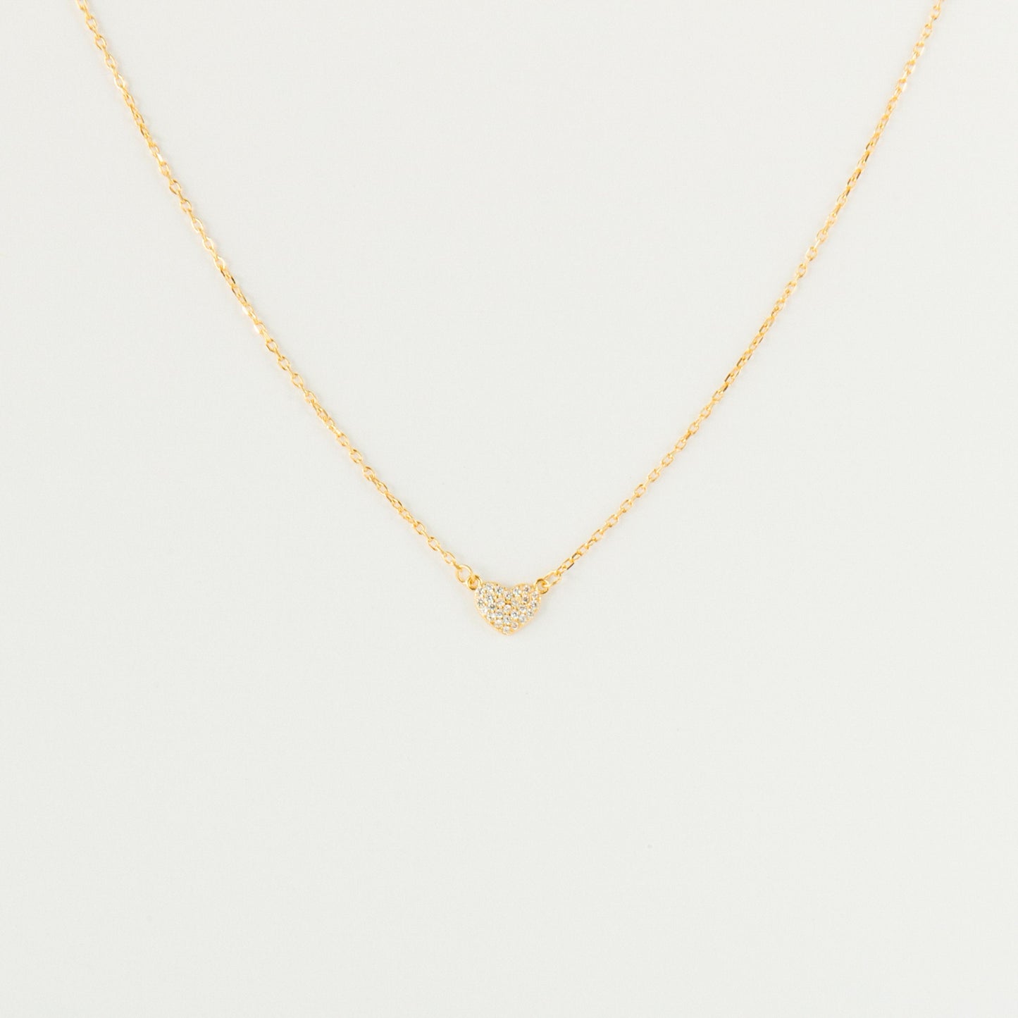 Pave Heart Necklace