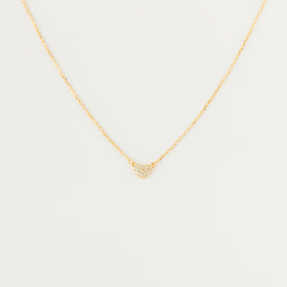 Pave Heart Necklace