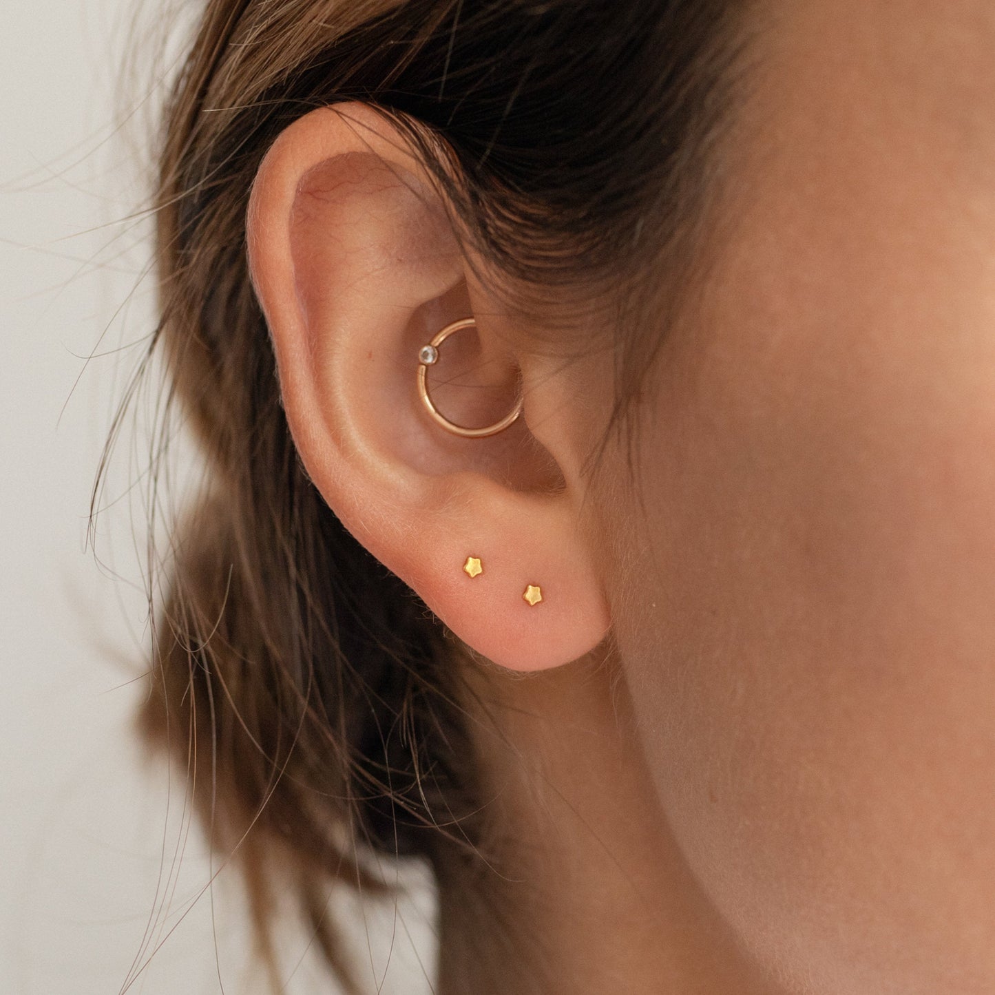 Tiny Moon & Star Studs