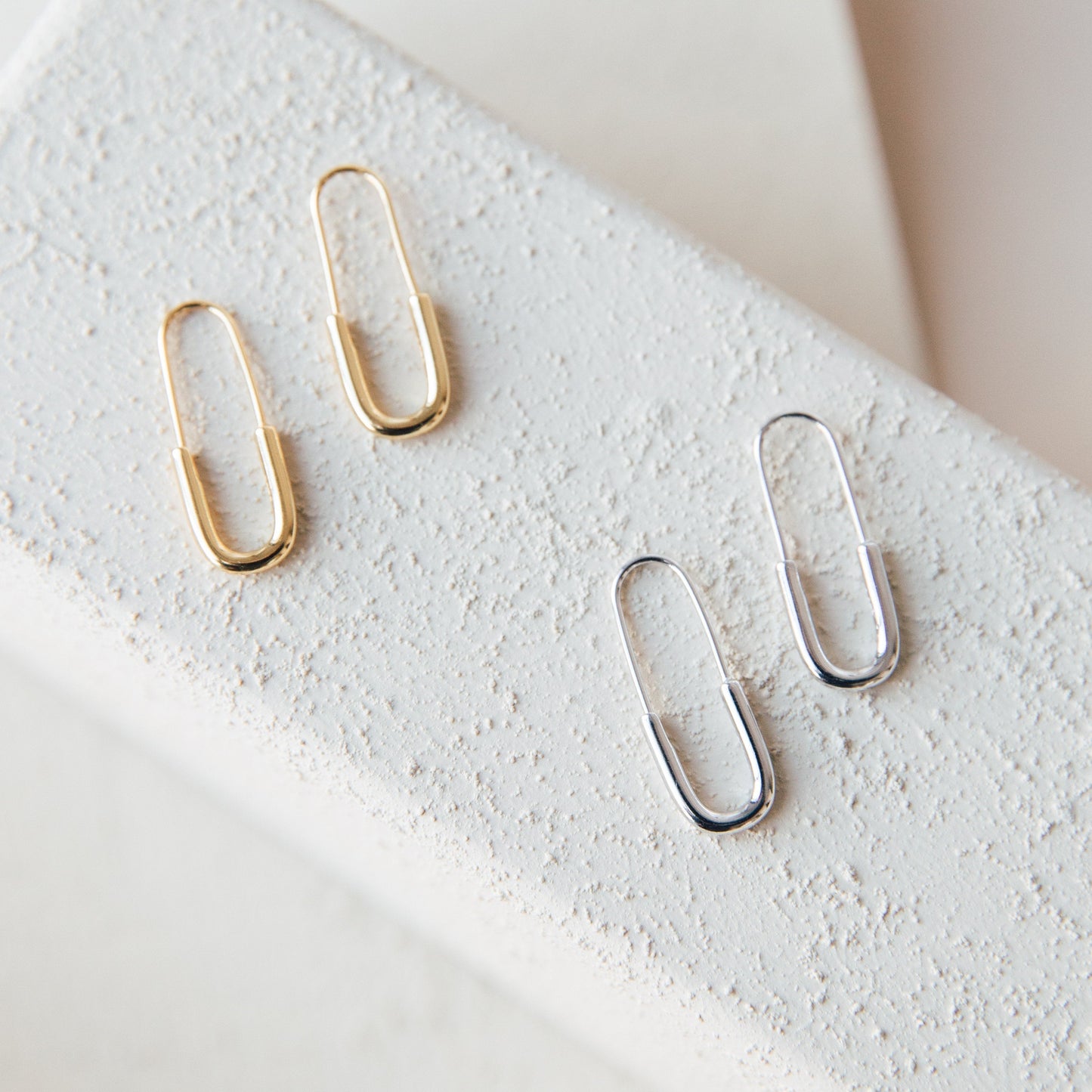 Safety Pin Earrings Set